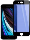 WANLOK 『iPhone SE（第2世代）』専用フィルム iPhone7/8にも対応、フチが浮かない全面吸着/ブラックフレーム付　ブルーライトカット版