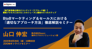 《購買プロセスにおける１０のフェーズと顧客の６つのステップ》 BtoBマーケティング＆セールスにおける「適切なアプローチ方法」徹底解説セミナー｜8/28開催