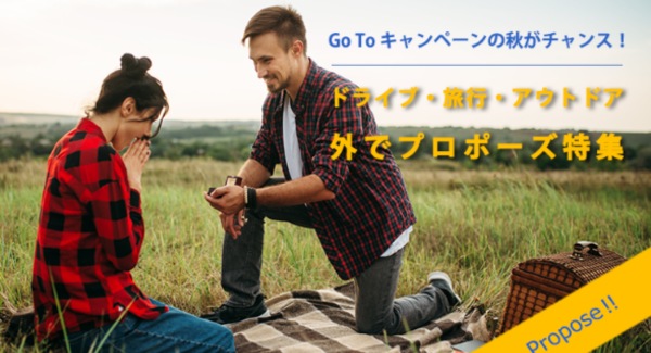 20代から30代の独身男性は、“Go toキャンペーン”を賢く利用♪ 【プロポーズ】コロナ禍より“外出”が6割以上 “枯れない花”専門店メリアルームの調査