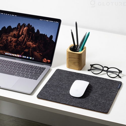 ★新商品★ 柔らかな風合いが魅力。OAKYWOOD フェルト&コルク製マウスパッド、コースター【高級メリノウール、ポルトガル産コルク使用】をGLOTURE.JP