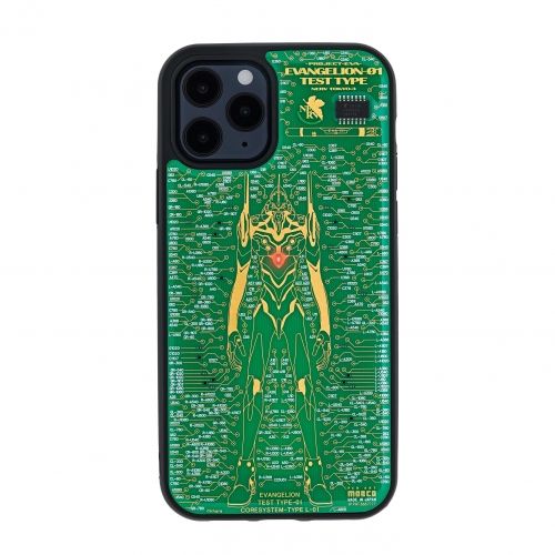 電池無しでLEDが光る！エヴァンゲリオンデザインのiPhone 12用ケース登場！11月19日発売　基板の配線パターンで緻密に描いた“初号機とNERVデザイン”の2種