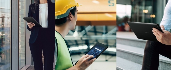 落下に強く、業務で便利な機能搭載のジャパンメイド、法人向けセルラータブレット 「DIGNO(R) Tab」登場