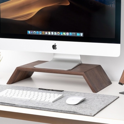 【人気につき再入荷！】「Oakywood 木製モニタースタンド」iMacを最適な高さに調整できる！ 洗練された外観のデスクトップスタンド！