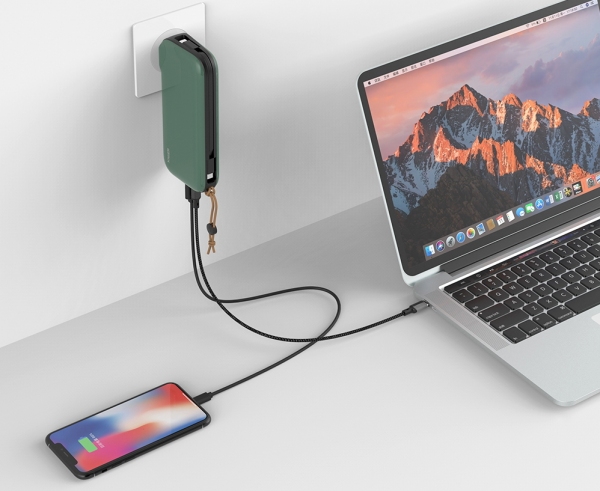 在宅ワークのお洒落な相棒！ノートPCも高速充電できるType-C＋プラグ一体型モバイルバッテリー『Idmix CH08』　GREEN FUNDINGにて2020年12月22日(火)に販売開始