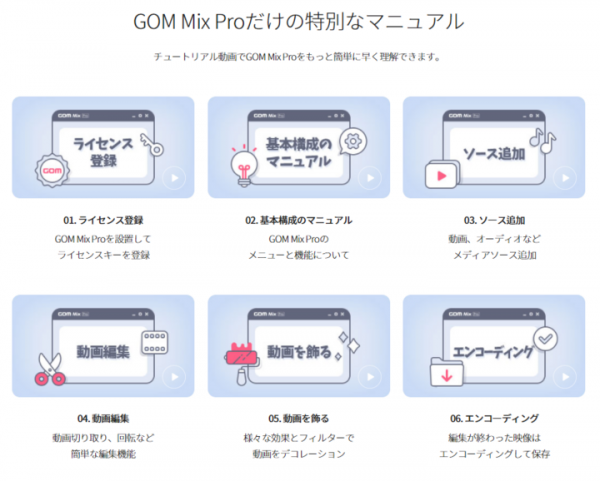 動画編集ソフト「GOM Mix Pro」新規アップデートされました！