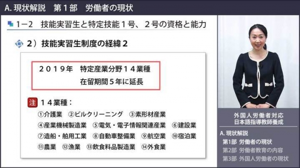 「外国人労働者対応　日本語指導教師養成コース」の提供を開始
