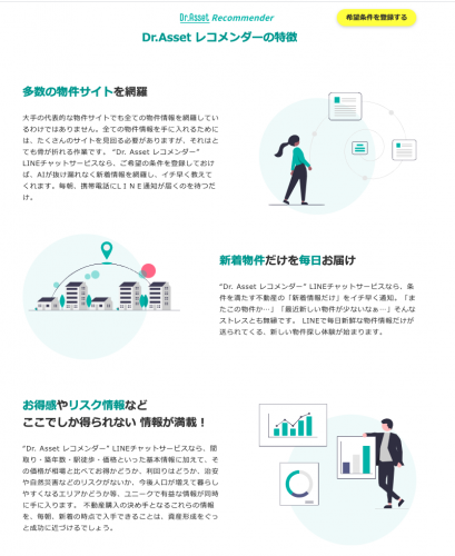 調べる手間なし！23区のマンション新着情報が毎日LINEで届くLINE版レコメンダー提供開始