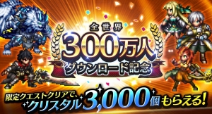 「ラストクラウディア」、日本語版・英語版・繁体中国語版の合計ダウンロード数が300万人を突破、記念キャンペーンを開催！