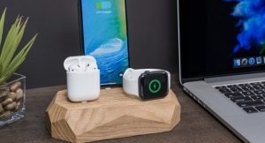 ​【再入荷しました！】OAKYWOOD「3 in 1ドック」ポーランド発の木工製品。Apple製品をまとめて充電！【大人気​​品薄！】