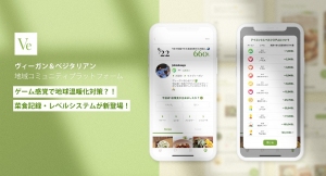 ゲーム感覚で地球温暖化対策が出来ちゃう？！1日1回菜食記録だけで温室効果ガスの削減量が分かる・レベルアップする新機能がヴィ—ガン向けコミュニティアプリVeに追加
