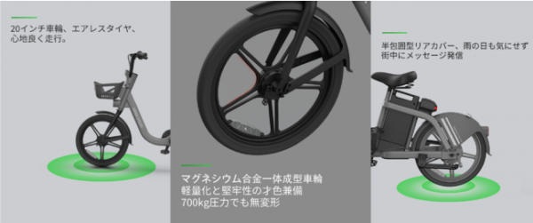 最先端シェアサイクル専用電動アシスト自転車G6開発完了　日本市場モビリティ領域へ進出のお知らせ