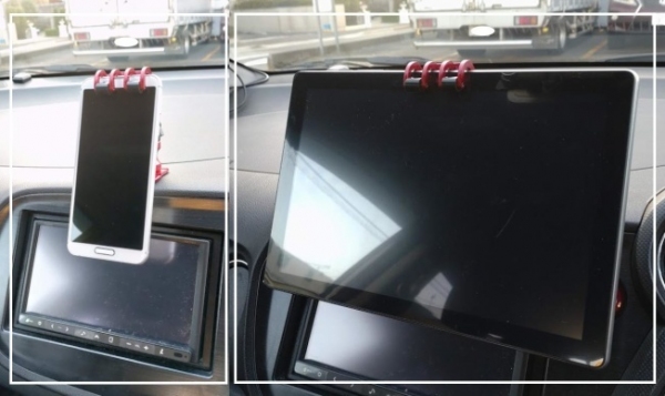 ドライブや渋滞時にも大活躍！片手1秒で取り付けOKなタブレット兼用スマホスタンド『ガリバースタンド2』を発売！　～Makuakeにて受付開始～