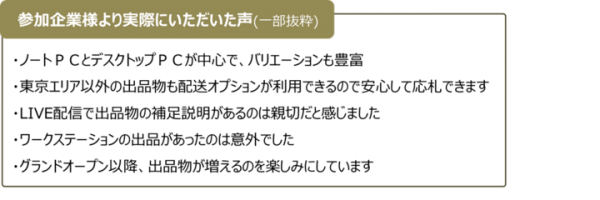 好評の「ＰＣＮＥＴ Ａｕｃｔｉｏｎ」、３月23日（水）にグランドオープン決定！