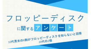 10代男女の8割がフロッピーディスクを知らないと回答 20代の2倍【フロッピーディスクに関するアンケート】