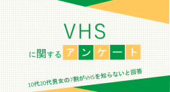 10代20代男女の7割がVHSを知らないと回答【VHSに関するアンケート】
