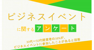 30代～50代経営者の38%が、ビジネスイベントに参加したことがあると回答【ビジネスイベントに関するアンケート】