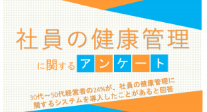 30代～50代経営者の24%が、社員の健康管理に関するシステムを導入したことがあると回答【社員の健康管理に関するアンケート】