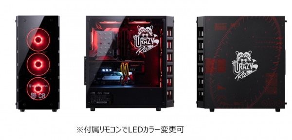 【GALLERIA】Crazy Raccoonコラボモデルのオリジナル壁紙をリニューアル　購入&エントリーで毎月抽選で10名様にコラボTシャツプレゼント