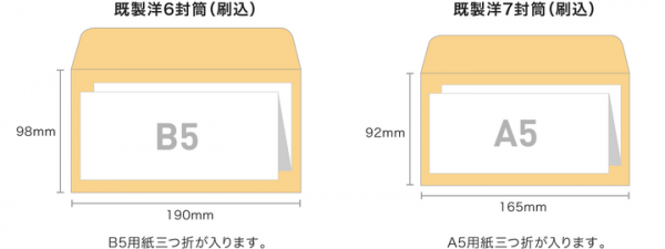 チケットや商品券などの封入に最適。ネット印刷のグラフィックが「既製洋6封筒印刷（刷込）・既製洋7封筒印刷（刷込）」をリリース。