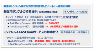 現場映像を遠隔で操作配信する「AAASBodyCamera」と、機能アップの「AAASCloudLiveView」の販売パートナーを募集！キャンペーンも実施