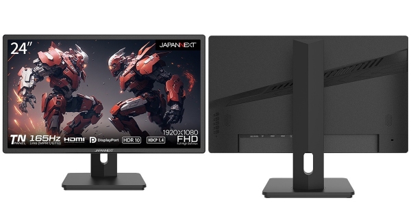 JAPANNEXTが24型フルHD TNパネル搭載、165Hz対応 ゲーミングモニター２機種を2月24日(金)に発売