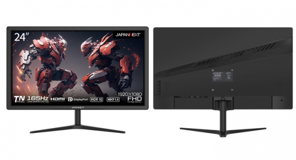 JAPANNEXTが24型フルHD TNパネル搭載、165Hz対応 ゲーミングモニター２機種を2月24日(金)に発売