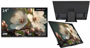 JAPANNEXTが14インチでWUXGA解像度(1920 x 1200)に対応した モバイルディスプレイを3月24日(金)に発売