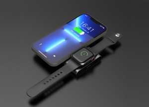 Apple Watchワイヤレス充電機能搭載　15W Mag safe対応 5000mAhモバイルバッテリー(HWB-50AW)