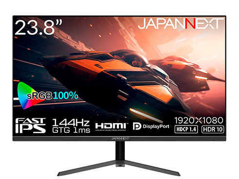 JAPANNEXTが23.8インチ FAST IPSパネル搭載144Hz対応フルHDゲーミングモニター2機種をAmazon.co.jp限定で4月5日(金)に発売