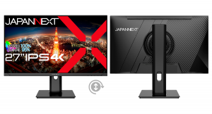 JAPANNEXTが27インチ IPSパネル採用 昇降式多機能スタンド搭載の4K液晶モニターを36,980円で4月26日(金)に発売