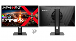 JAPANNEXTが27インチ IPSパネル採用 昇降式多機能スタンド搭載の4K液晶モニターを36,980円で4月26日(金)に発売
