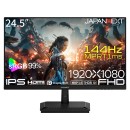 JAPANNEXTが24.5インチ IPSパネル搭載 144Hz対応のフルHDゲーミングモニターをAmazon限定 14,980円で4月25日(金)に発売