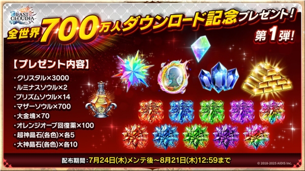 『ラストクラウディア』全世界700万人DL記念の豪華キャンペーン開催中！新ユニット「黒聖の騎士リュート」と「精霊王アルネウス」も登場!!