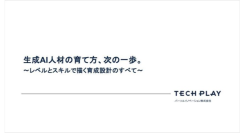 エンジニア・DX人材育成サービス『TECH PLAY Academy』、生成AI人材をスキル要素に応じ7つのレベルで定義