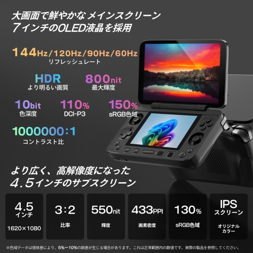天空、デュアルスクリーン採用のWindows小型ノートPC「AYANEO FLIP 1S DS 国内正規版」を11月中旬に発売