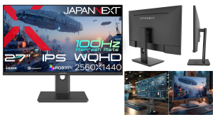 JAPANNEXTが27インチ IPSパネル搭載 WQHD解像度の液晶モニターを価格.com限定 17,800円で12月11日(木)に発売