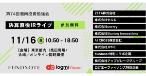 湘南投資勉強会『新企画決算直後IRライブ』の登壇記事が公開