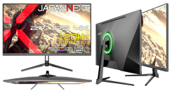 JAPANNEXTが27" IPSパネル USB-C給電に対応した120Hzの4KゲーミングモニターをECサイト限定 36,980円で12月25日(木)に発売