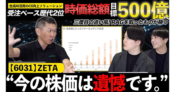 YouTubeチャンネル「1UP投資部屋」にてZETAの解説動画が公開〜今後の成長領域と最新動向を深掘り〜