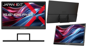 JAPANNEXTが15.6インチのIPSパネルを搭載したフルHDモバイルモニターを20,480円で1月29日(木)に発売