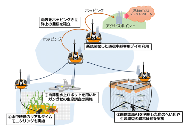「Wi-Fi HaLow」などを活用した漁場モニタリングに関する実証実験に成功
