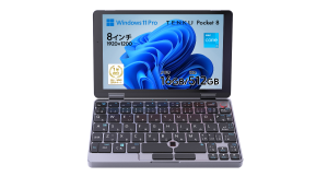天空、日本語キーボードと360度回転ヒンジを備えた8インチUMPC「TENKU Pocket 8」を発売