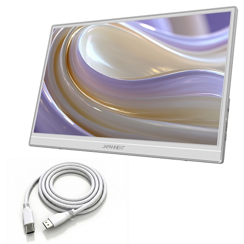 JAPANNEXTが15.6インチ IPSパネル搭載 本体にホワイトカラーを採用したフルHDモバイルモニターを20,480円で2月19日(木)に発売