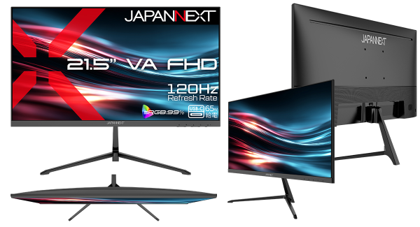 JAPANNEXTが21.5インチ VAパネル USB-C(最大65W)給電に対応したフルHD液晶モニターをECサイト限定 13,980円で3月5日(木)に発売