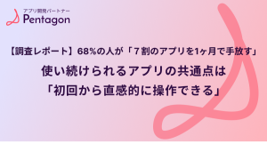 【調査レポート】68%の人が「７割のアプリを1ヶ月で手放す」使い続けられるアプリの共通点は「初回から直感的に操作できる」（77%）