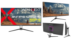 JAPANNEXTが34インチ IPSパネル搭載 165Hz対応 アスペクト比が21:9のUWQHDゲーミングモニターを47,980円で3月19日(木)に発売