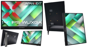 JAPANNEXTが14インチ IPSパネル搭載 アスペクト比が16:10のWUXGAモバイルディスプレイを23,980円で4月9日(木)に発売