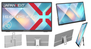 JAPANNEXTが15.6インチ IPSパネル搭載 10点マルチタッチに対応したフルHDモバイルモニターを27,980円で4月16日(木)に発売
