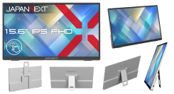 JAPANNEXTが15.6インチ IPSパネル搭載 10点マルチタッチ対応のフルHDモバイルモニターをECサイト限定 23,980円で4月16日(木)に発売
