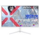 JAPANNEXTが27インチ IPSパネル搭載 120Hz対応の4Kゲーミングモニター(ホワイト)をECサイト限定 36,980円で4月16日(木)に発売